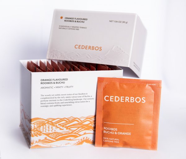 ROOIBOS, BUCHU & ORANGE AROMATIC • MINTY • FRUITY