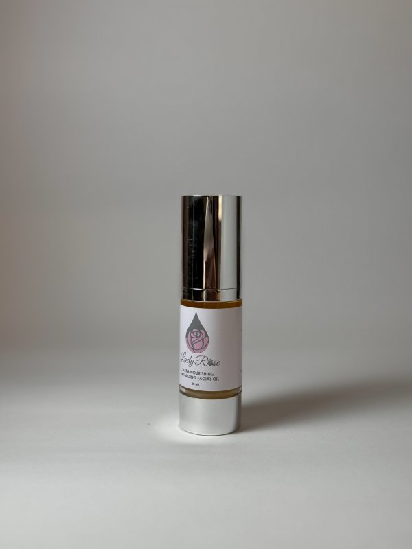 Our Ultra Nourishing Anti-Aging Facial Oil is classified as a dry oil. It is made from a blend of lightweight oils such as Prickly Pear Seed Oil and Rosehip Oil and provides substantial hydration without leaving an oily residue, making the oil suitable for all skin types. The oil contains ingredients which are natural sources of Vit E, Vit F and Vit K.