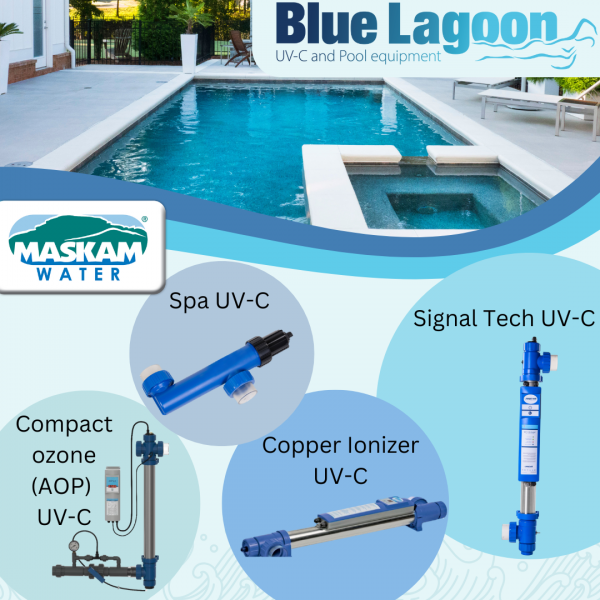 Blue Lagoon's UV-C technology offers a sustainable and safe method for disinfecting swimming pool water. UV-C effectively breaks down chloramines, responsible for the unpleasant odour of chlorine, and contributes to the prevention of physical discomforts such as red eyes, skin irritations, and breathing problems.