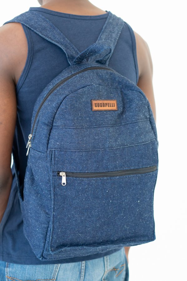 Urban Denim Hemp Backpack